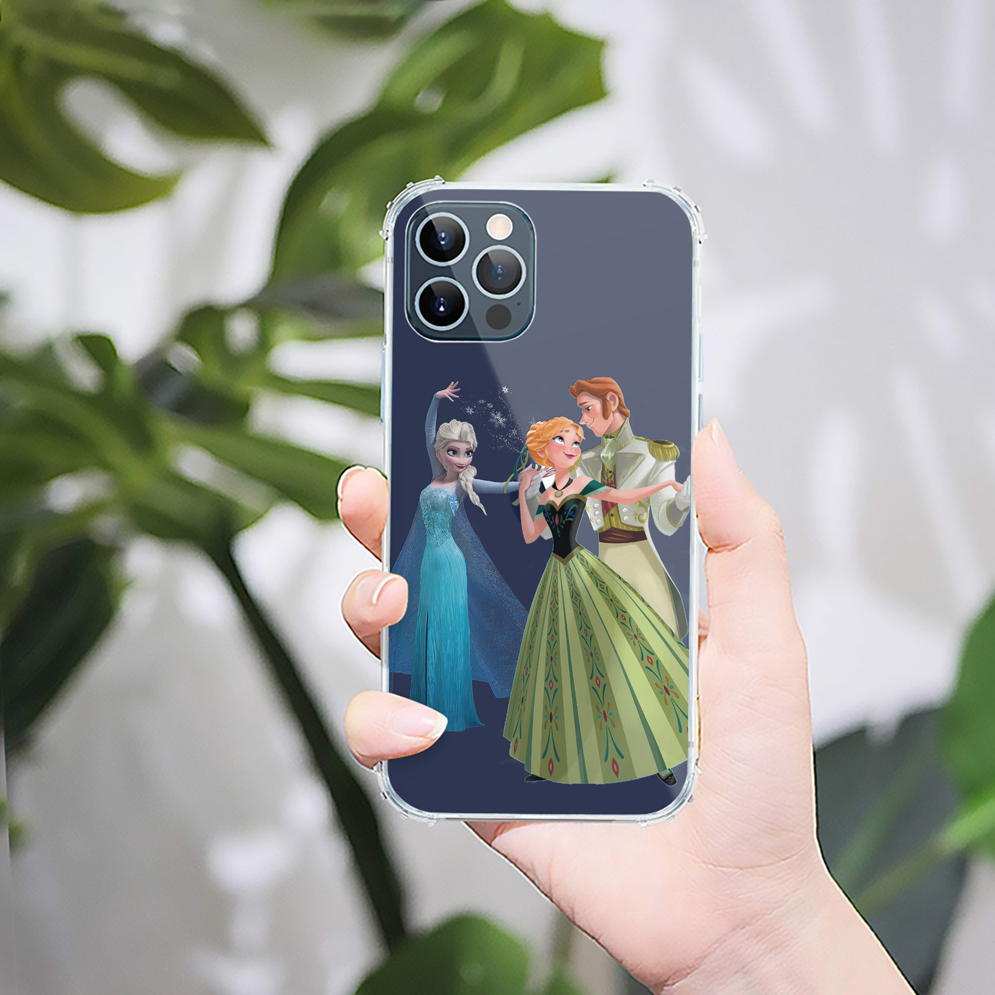 （画像用） アナと雪の女王 アンナ エルサ Frozen Anna Elsa 【iPhone 12シリーズ対応】透明スマホケース（クリアソフトケース）